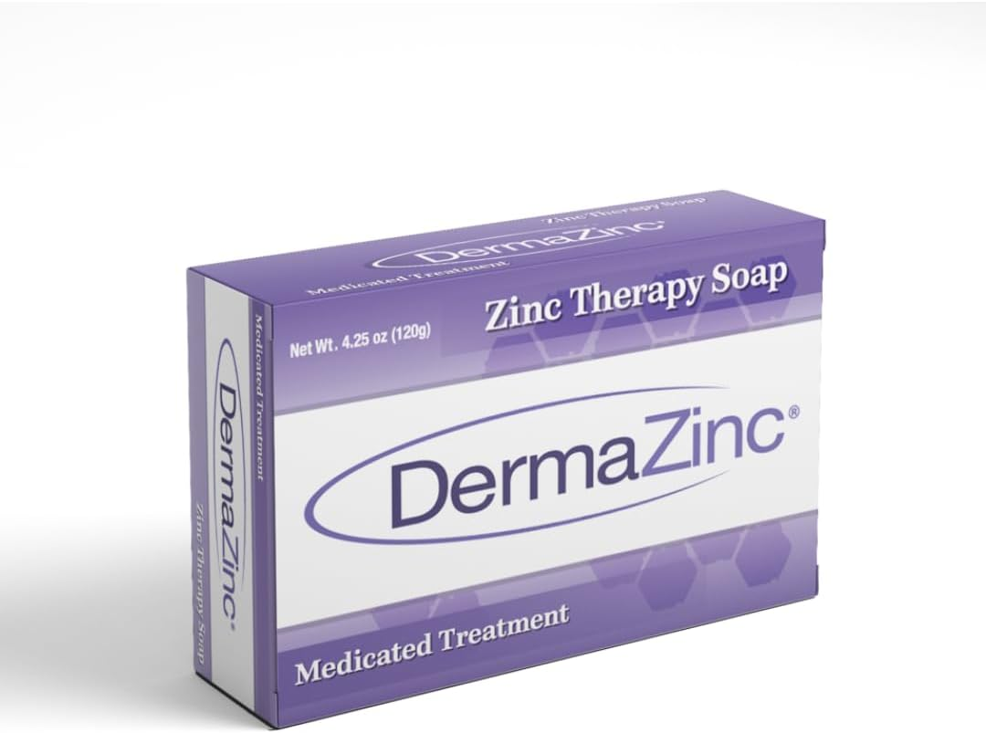 Dermazinc Zinc Therapy Soap 4.25 Ounce (120 Gram) Bar - 3 Pack image number 3