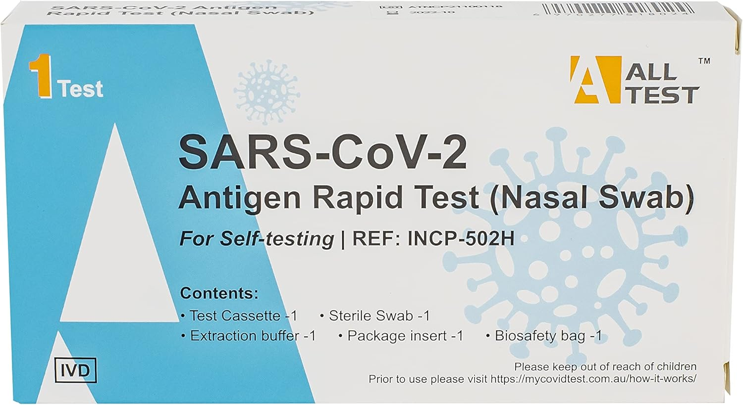 Alltest COVID-19 Antigen Rapid Nasal Self-Test Kit &ndash; 20 Pack &ndash; ARTG 376310 &ndash; Easy to Use, Reliable Results at Home, Non-Invasive, Fast Detection image number 2