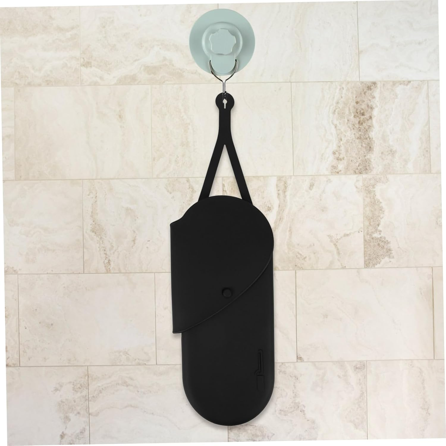 TOVINANNA Hair Dryer Bag Curling Iron Storage Organizer Heat Tool Case Hanging Flat Iron Wand Travel-Friendly Silicone Pouch