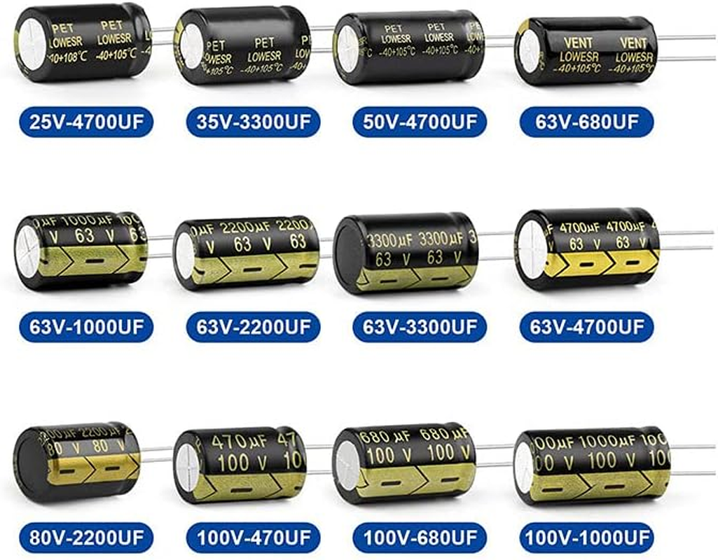10PCS Aluminum Electrolytic Capacitor High Frequency Low ESR 25V 35V 50V 63V 100V 160V 200V 250V 450V 68UF 4700UF 10000UF,100V470UF 16X25 image number 2
