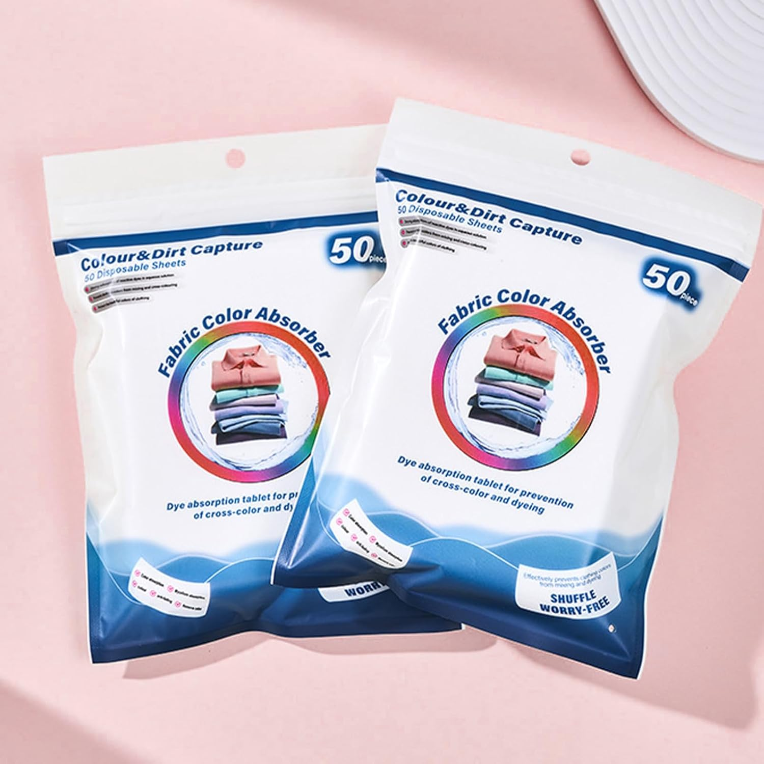 Color Catchers for Laundry, 100 Grabber Sheets Essential for Home Use - Maintains Original Color of Clothing, Suitable for Apartment, School, Travel image number 4