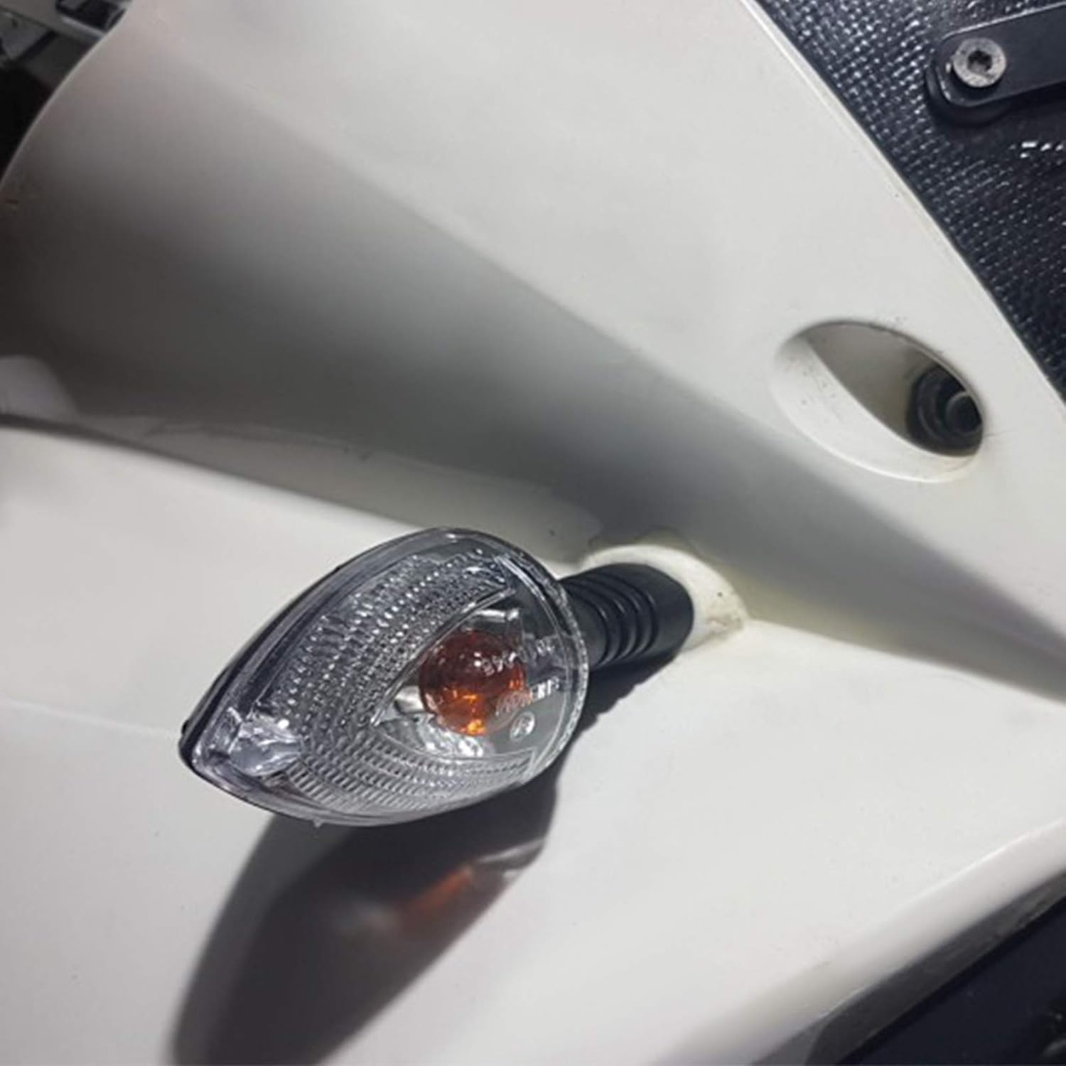 GIDIBII 2 Pcs Motorcycle Front or Rear Turn Signal Indicators Compatible with KTM 990 690 Adventure Super Duke SMT SMC Enduro (Amber) - Clear image number 4