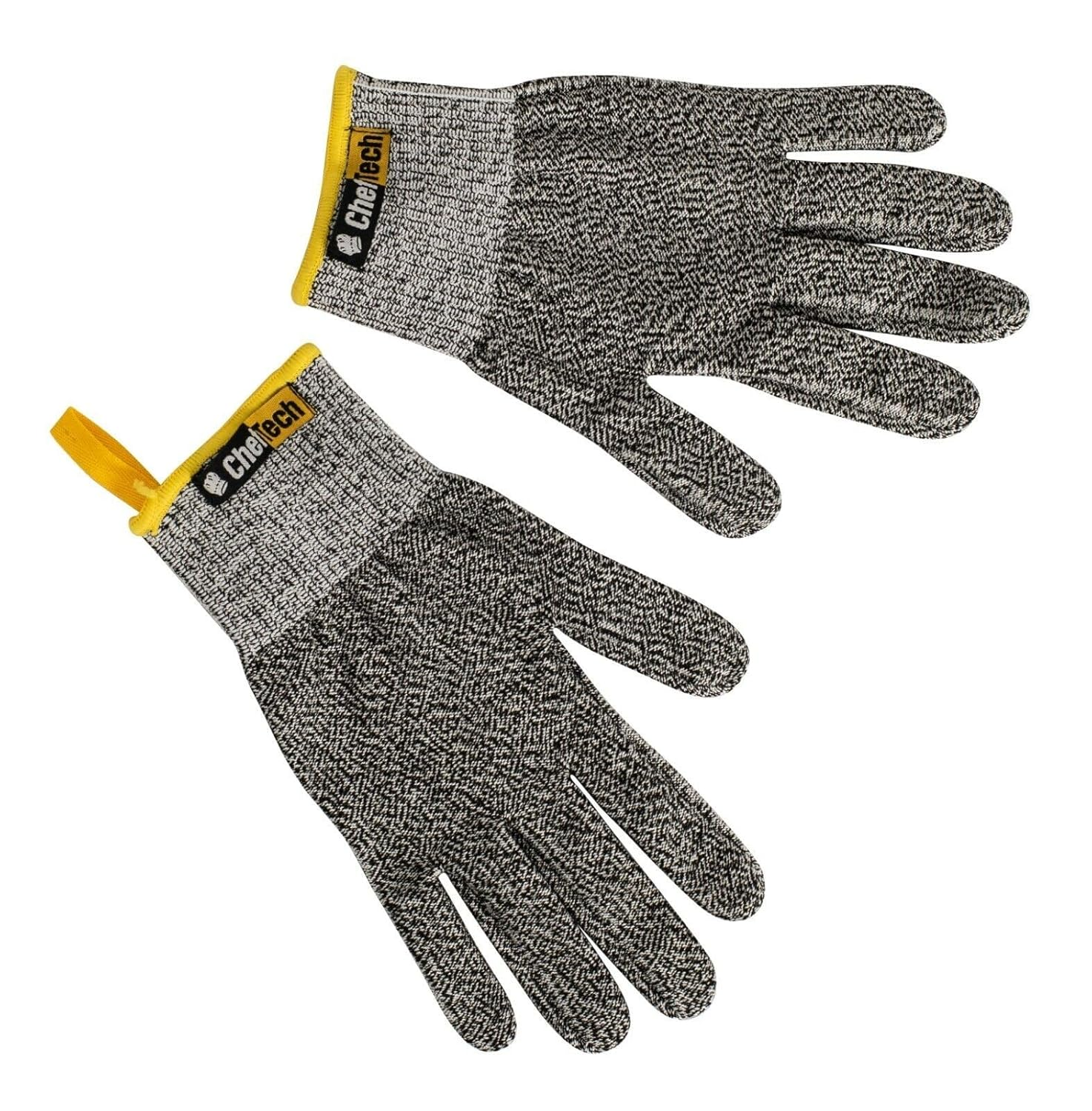 Cheftech Cut Resistant Glove, 1 Pair, Grey & Yellow image number 1