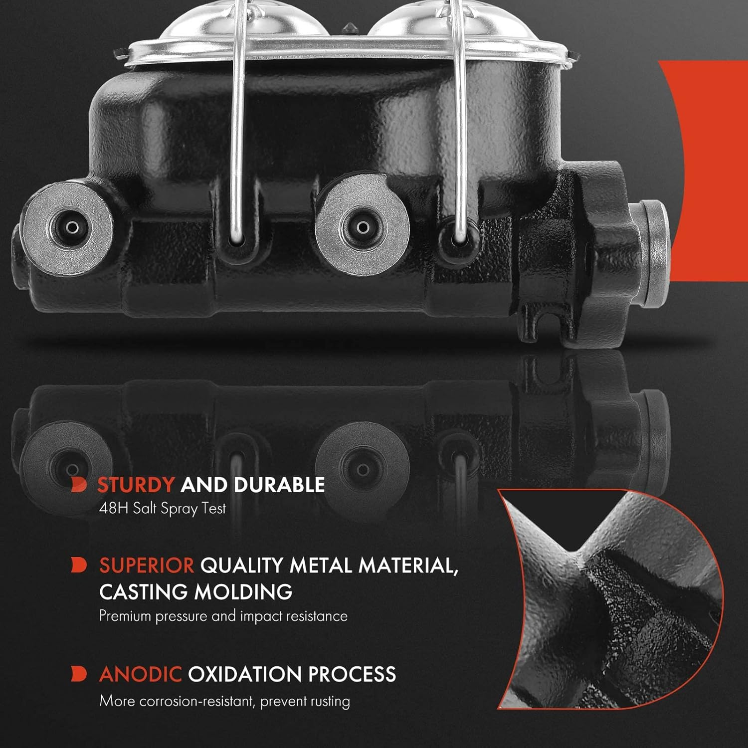 A-Premium Brake Master Cylinder with Reservoir Compatible with Chevrolet Vehicles - Corvette 1977-1982 - Replace OE# 18002064 image number 5