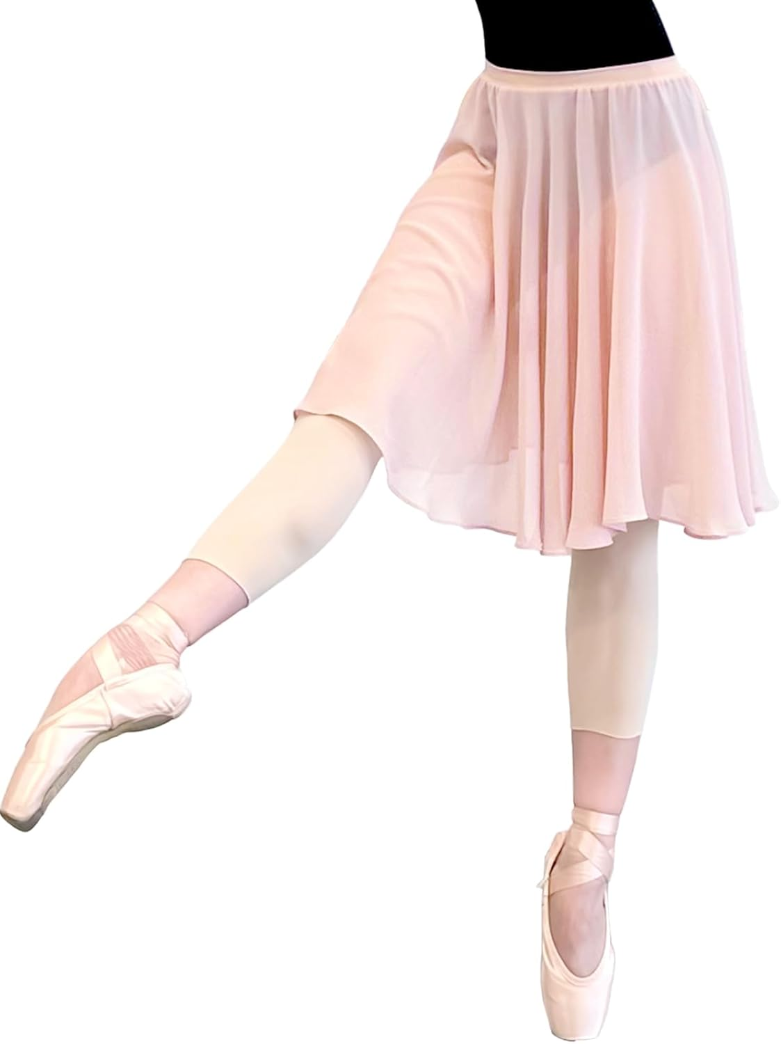 Ballet Skirt for Women Dance Rehearsal Skirt Big Hem Elastic Waistband image number 1