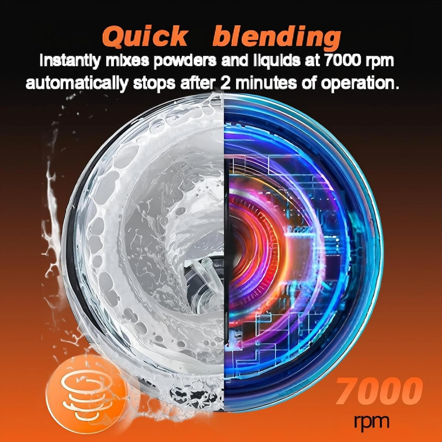 Electric Protein Shaker Bottle, 650ML Portable Blender Bottles, BPA Free, USB Rechargeable Shaker Bottles for Protein Mixes, Made with Tritan（Black） - Black image number 3