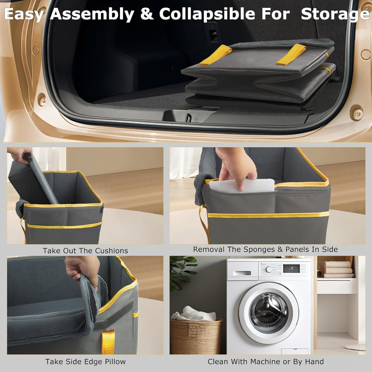 Dog Car Seat for Small Dogs, Fuzzy Dog Car Seat up to 25Lbs Stable, Waterproof, Foldable with Clip-On Safety Leash, Pet Booster Seat Suitable for Front and Rear Seats image number 2