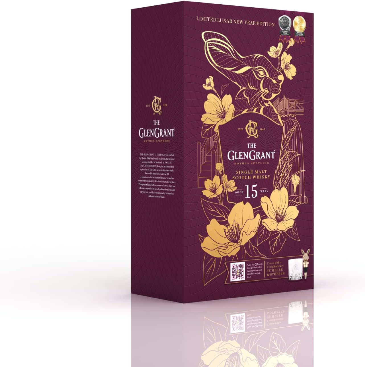 Glen Grant 15 Year Old Single Malt Scotch Whisky 700 Ml image number 3