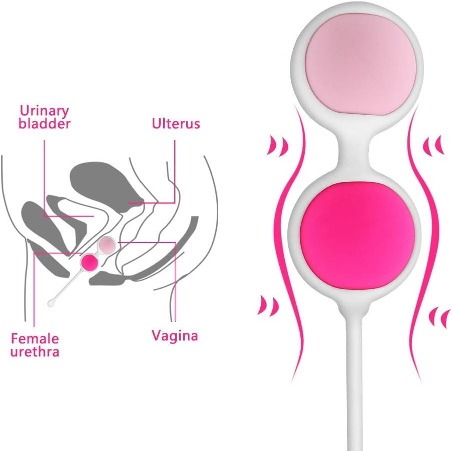 Kegel Balls for Tightening &ndash; 6 Kegal Exercise Weights Exercise Kit for Beginners to Advanced for Improving Bladder Control and Tightening Pelvic Floor Muscles, Silicone Ben Wa Keigal Ball for Women image number 3