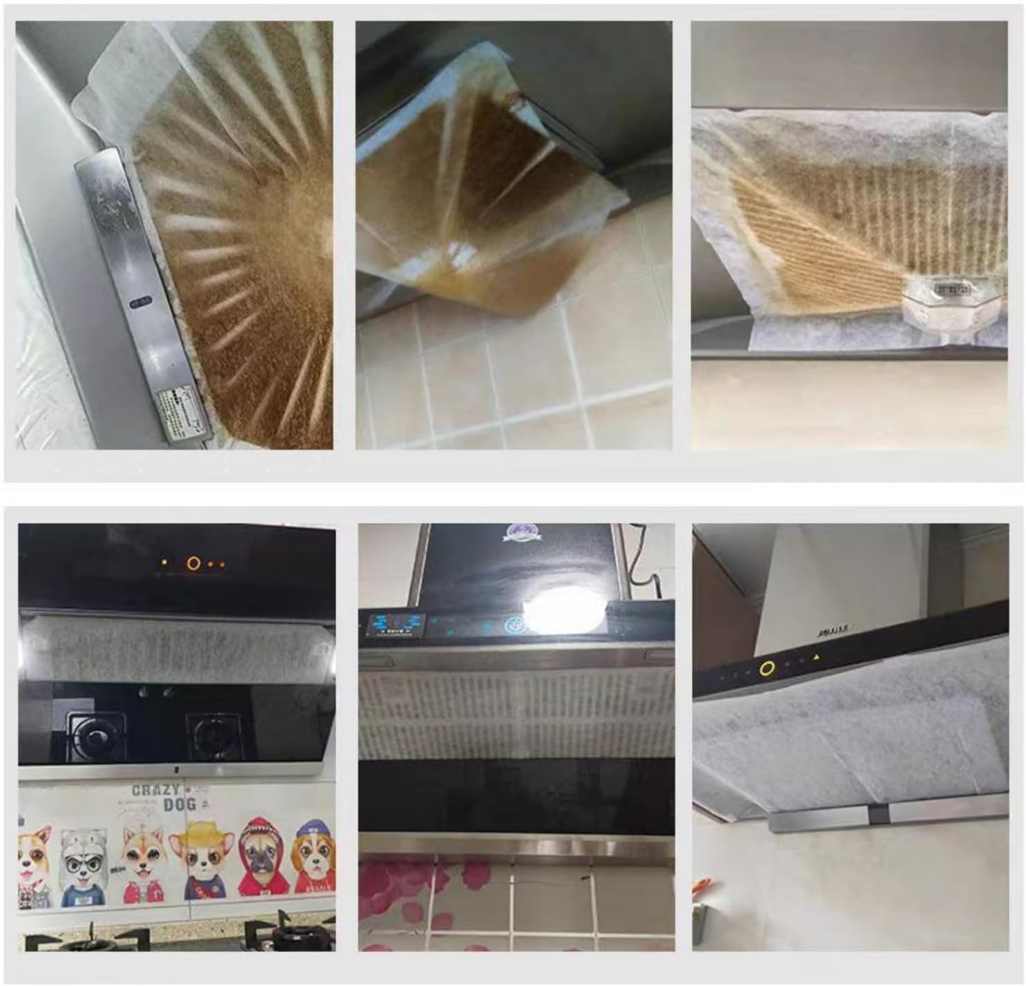 MILIOG Range Hood Filter Paper Roll, Non-Woven Oil Absorbing & Flame Retardant Universal Grease Filter for Cooker Hood/Extractor Fan, 46Cm X 10M with Magnetic Strips & Adhesive image number 5