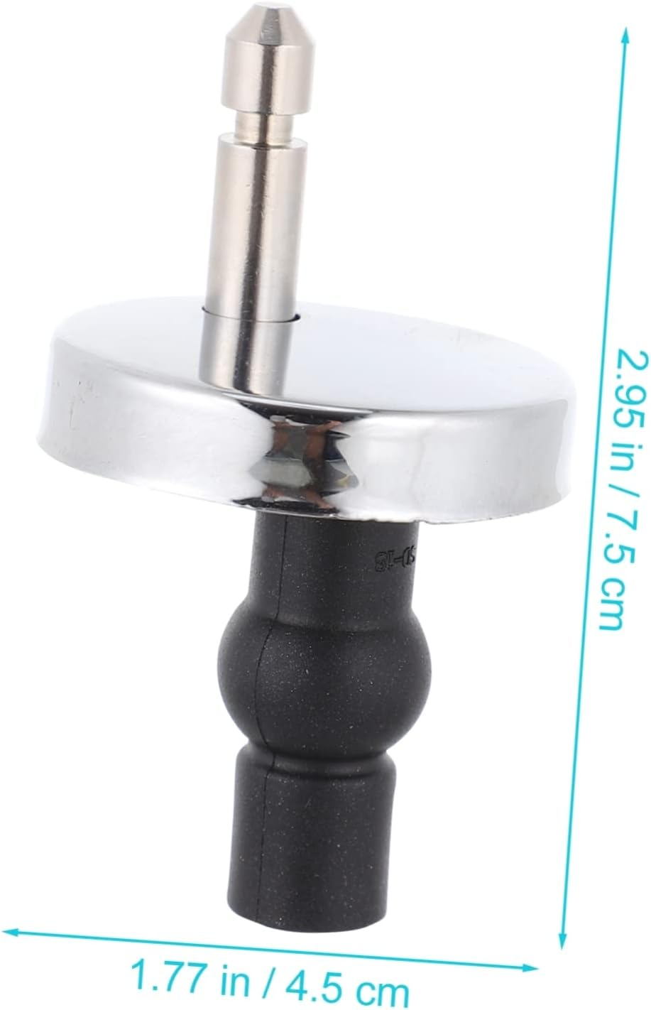 VILLFUL 1Set Toilet Lid Hinges Replacement Fittings Quick Release Toilet Seat Fixing Kit for Easy Installation and Replacement Compatible Standard image number 3