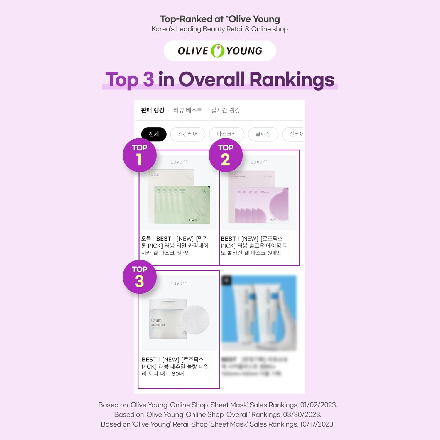 Luvum Slow Aging Phyto Collagen Gel Mask, Collagen, Overnight Hydrogel Mask, 4+1 Pack - Pink image number 6