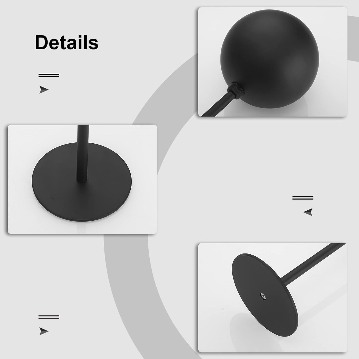 Helmet Stand Metal,Motorcycle Helmet Stand,Desktop Helmet Display Holder with Stable Base Helmets, Caps, Hats, Wigs, Motorcycle Helmet Accessories,Black image number 1