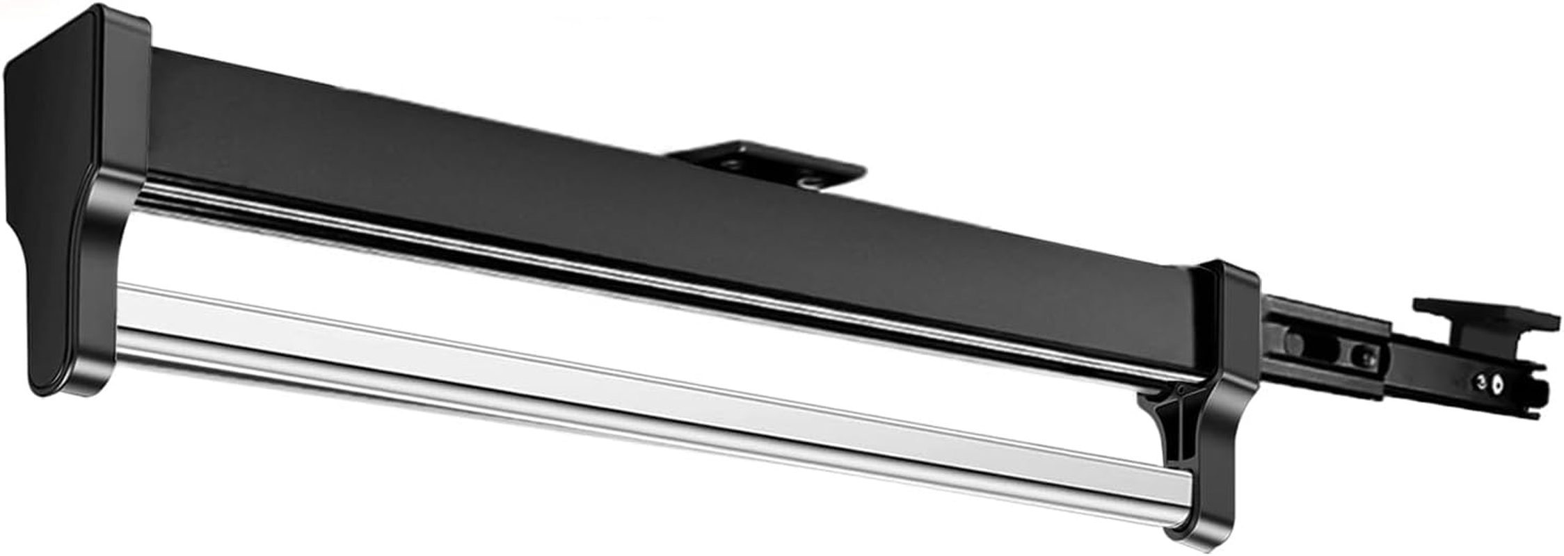 MAFAGE Extendable Clothes Rail for Pull-Out Hangers Adjustable Wardrobe Telescopic Clothes Rail 497 Mm White