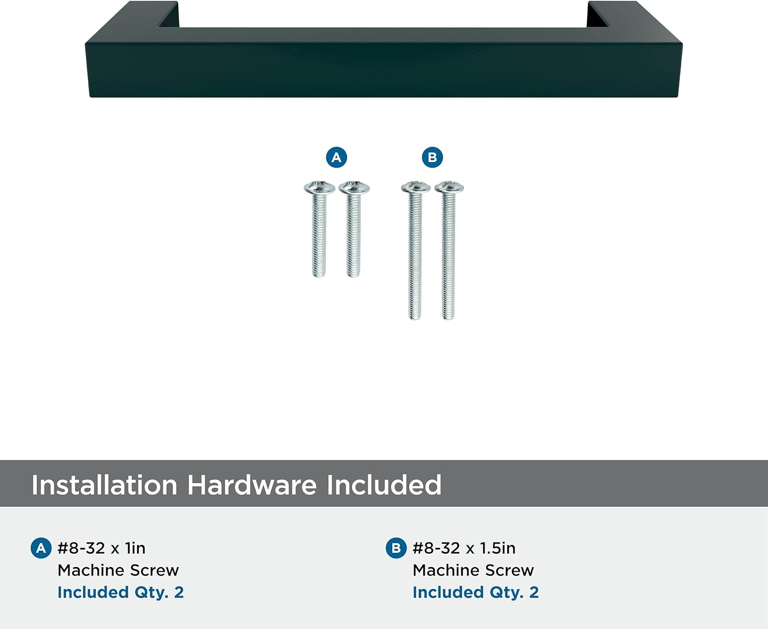 Amerock | Cabinet Pull | Matte Black | 3-3/4 Inch (96 Mm) Center-To-Center | Monument | 1 Pack | Drawer Pull | Drawer Handle | Cabinet Hardware image number 6