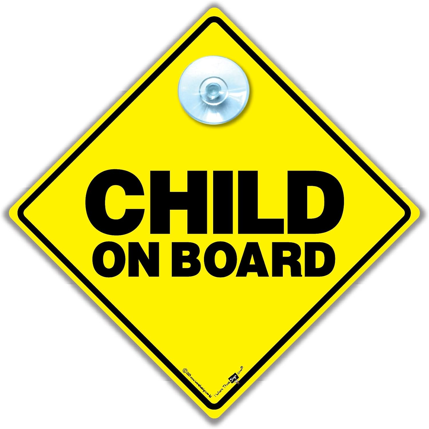 Child on Board Sign, Baby on Board Sign, Baby on Board Car Sign, Grandchild on Board Sign, Child on Board Car Sign, Baby Car Sign, 14 Cm X 14Cm