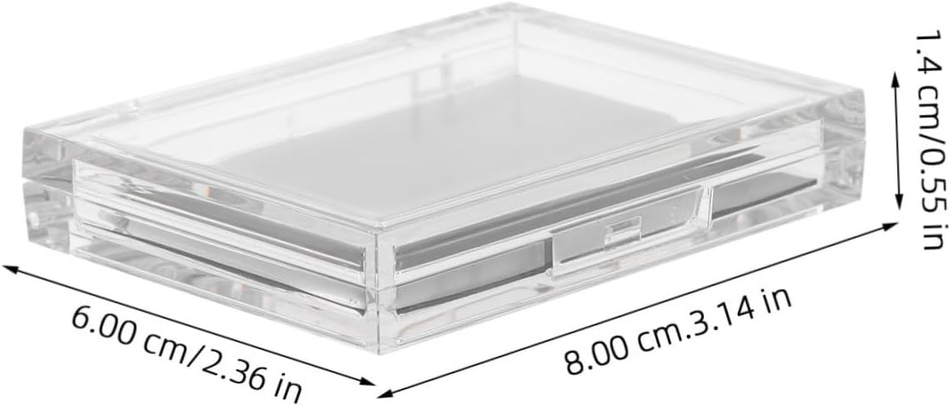 TOVINANNA Travel Cosmetic Case Magnetic Palette Eyeshadow Box Eyeshadow Holder Makeup Pallet image number 5