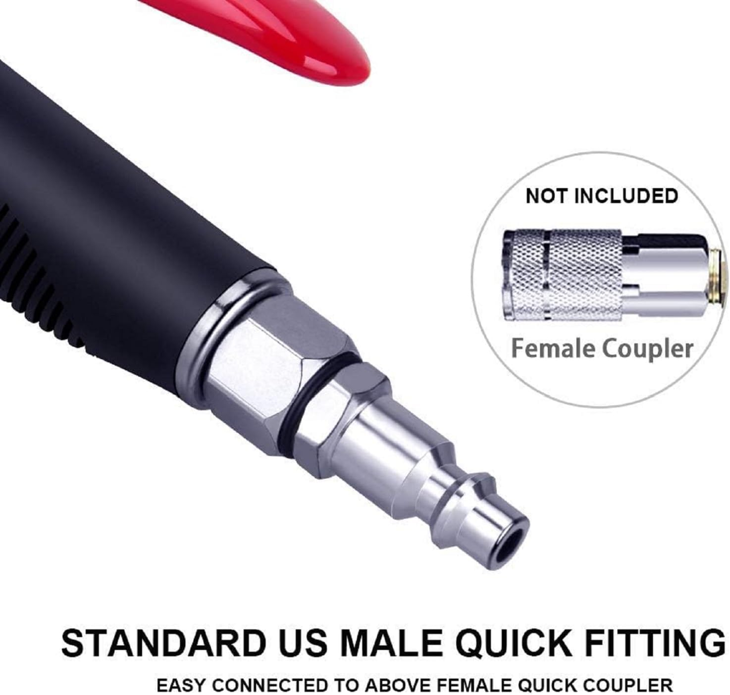 Air Blow Gun, High Volume Powerful Industrial Air Blow Gun, High Air Blower Gun with 14" - 21" Extensible Air Nozzle, Pneumatic Air Compressor Accessories Blower Tool image number 6