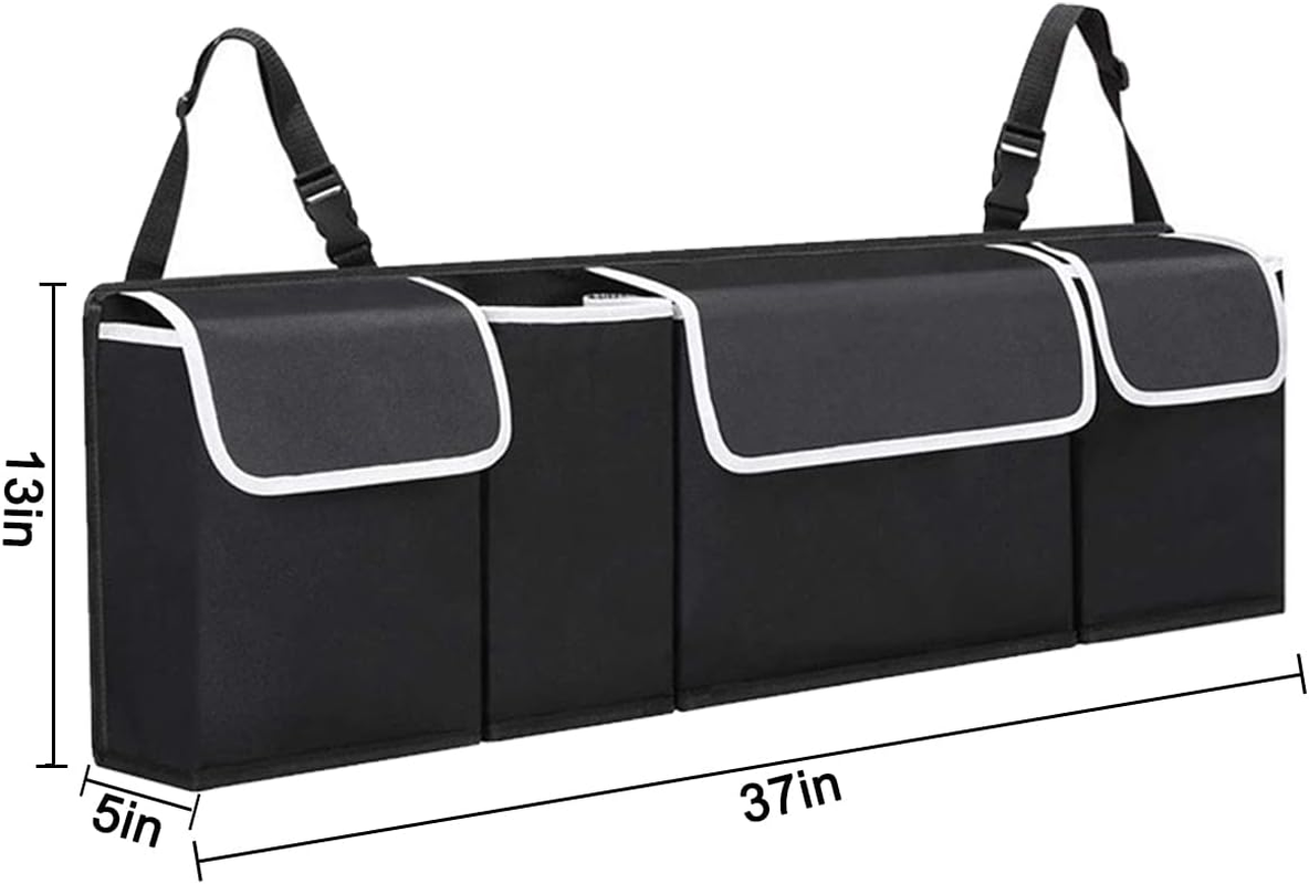Car Trunk Organizer, Backseat Hanging Organizer with 4 Large Storage Bag-Car Seat for Suv,Trunk,Space Saving Expert image number 5