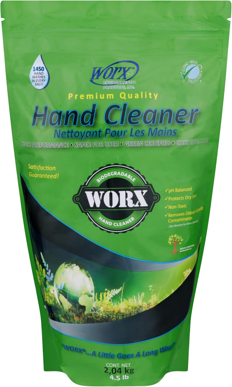 WORX Biodegradable Hand Cleaner 4.5 Lb Stand-Up Pouch (2040 G.) (4.5 Pound) image number 2