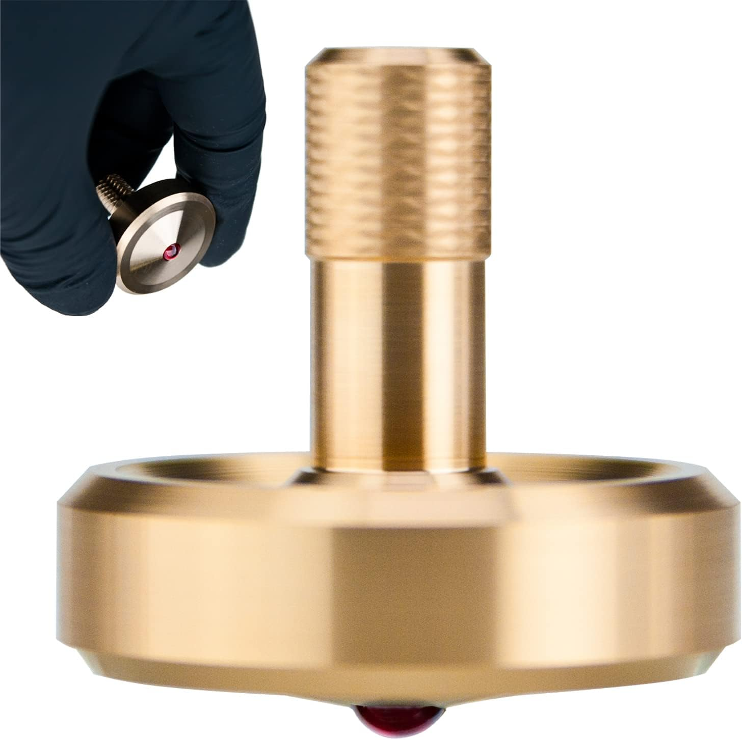 Djuiinostar Spinning Top (AVG 5-8 Minutes), CNC Machined from Solid Brass, High Precision Desk Toy, Waste Your Time Efficiently DST-820