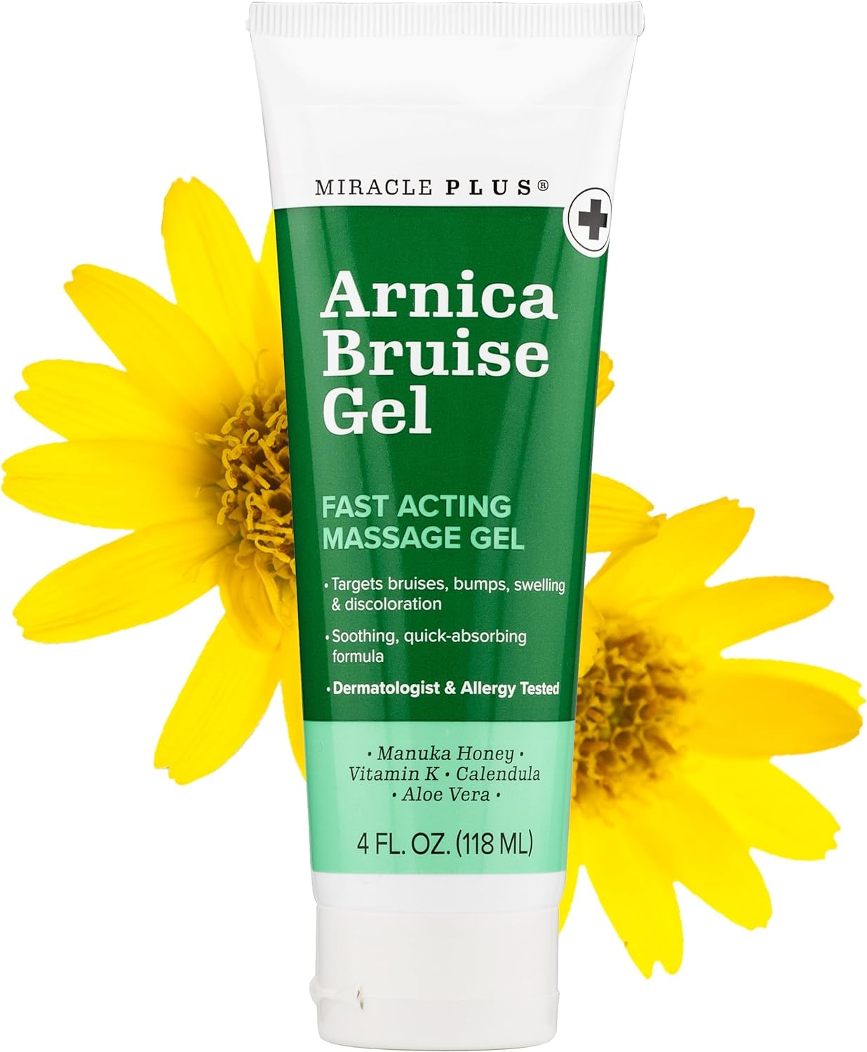Miracle plus Natural Arnica Bruise Body Gel | Arnica Montana Lotion for Thin Skin Bruising and Swelling after Surgery | Extra Strength Vitamin K Cream | Skin Care Arnica Ointment for Bruises, 4 Oz image number 5