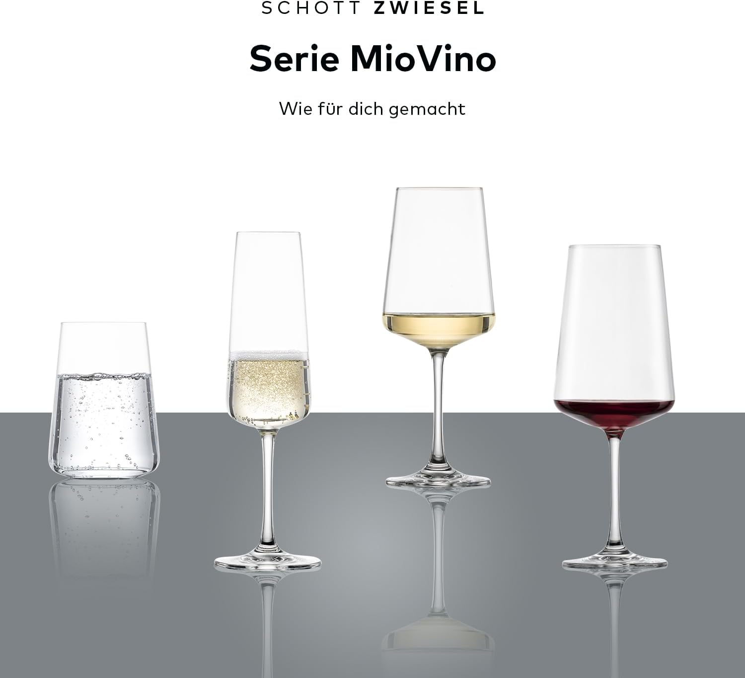 SCHOTT ZWIESEL Miovino White Wine Glass (Set of 4), Modern Wine Glasses for White Wine, Dishwasher Safe Tritan Crystal Glasses, Made in Germany (Item No. 124050) image number 5