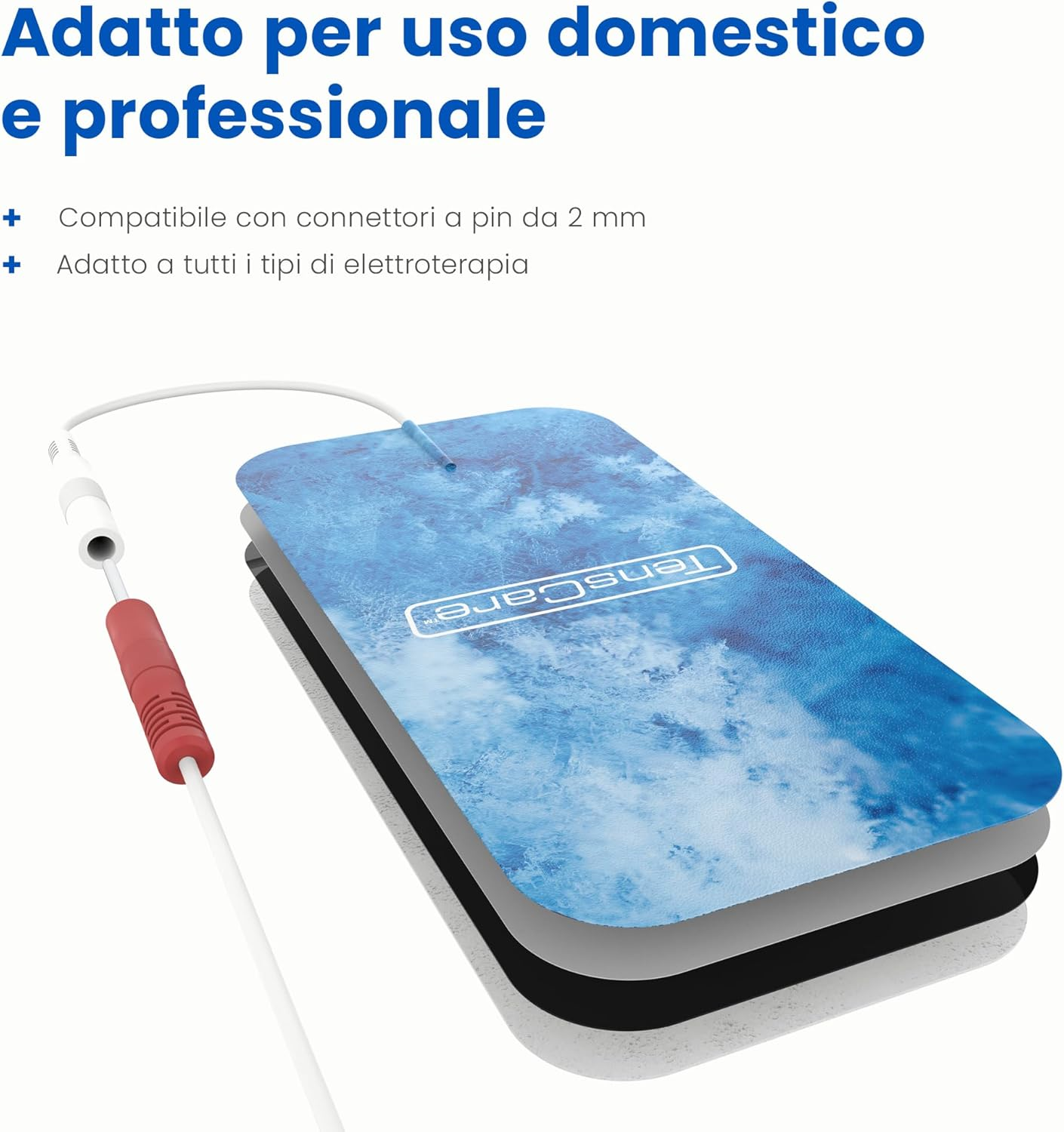 Tenscare Cool Relief Electrodes 50 X 100Mm Gel Infused by Menthol and Lidocaine for a Cooling and Soothing Effect That Maximizes Relief