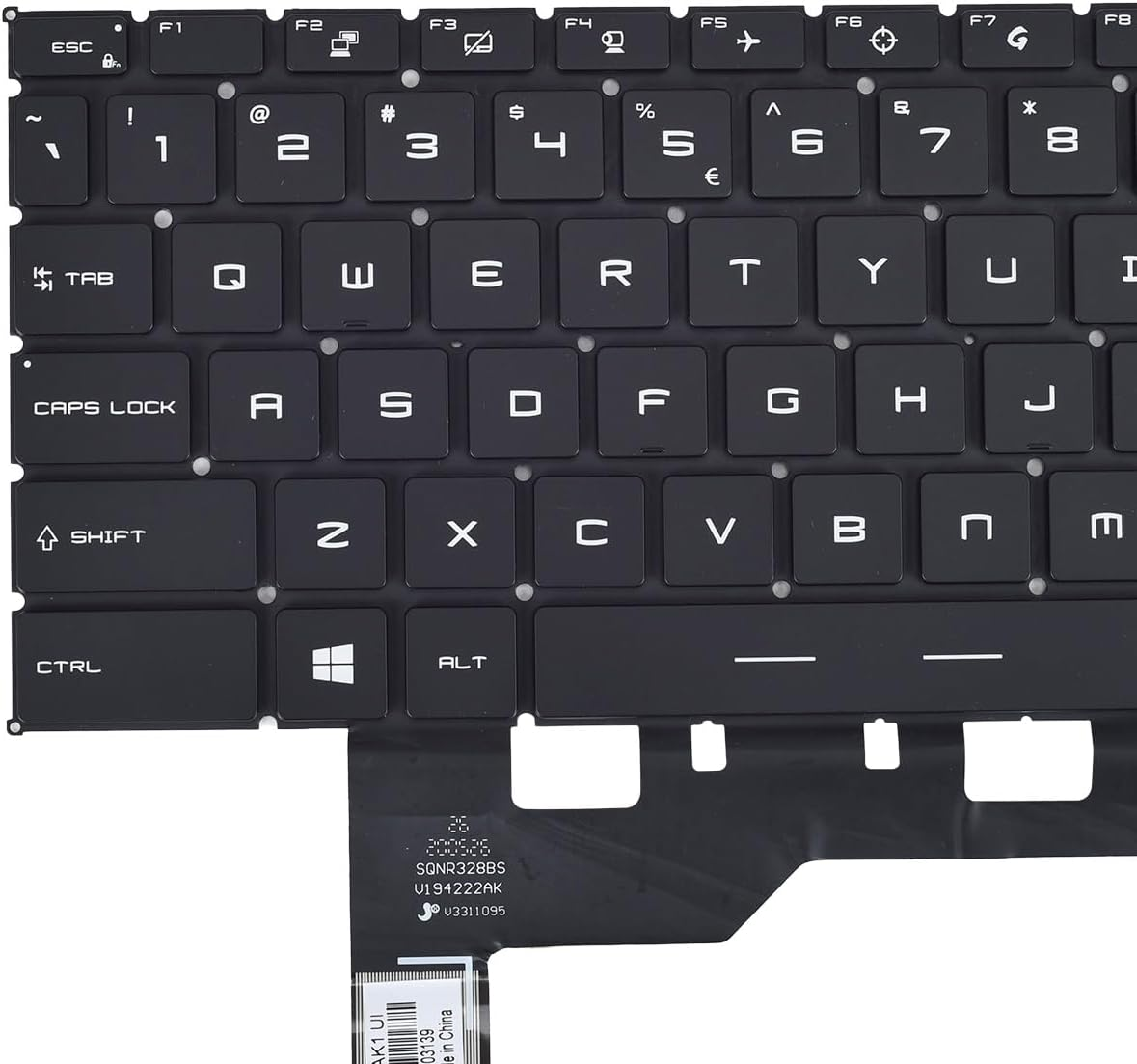 Replacement Keyboard for MSI GS66 Stealth 10SD 10SF 11UH 12UH GE66 Raider 10SF & MSI GP66 MS-1542 Stealth 15M Series Laptop, MSI GS66 Stealth with Per-Key RGB Backlit Keyboard US Layout image number 3
