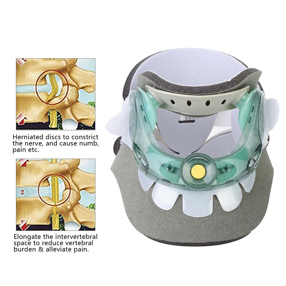 APEXORIGIN Cervical Traction Device, Cervical Collar for Neck Brace Support, Lightweight & Adjustable Cervical Neck Traction Device for Home Use, Neck Pain & Tension Relief (Gray) image number 2