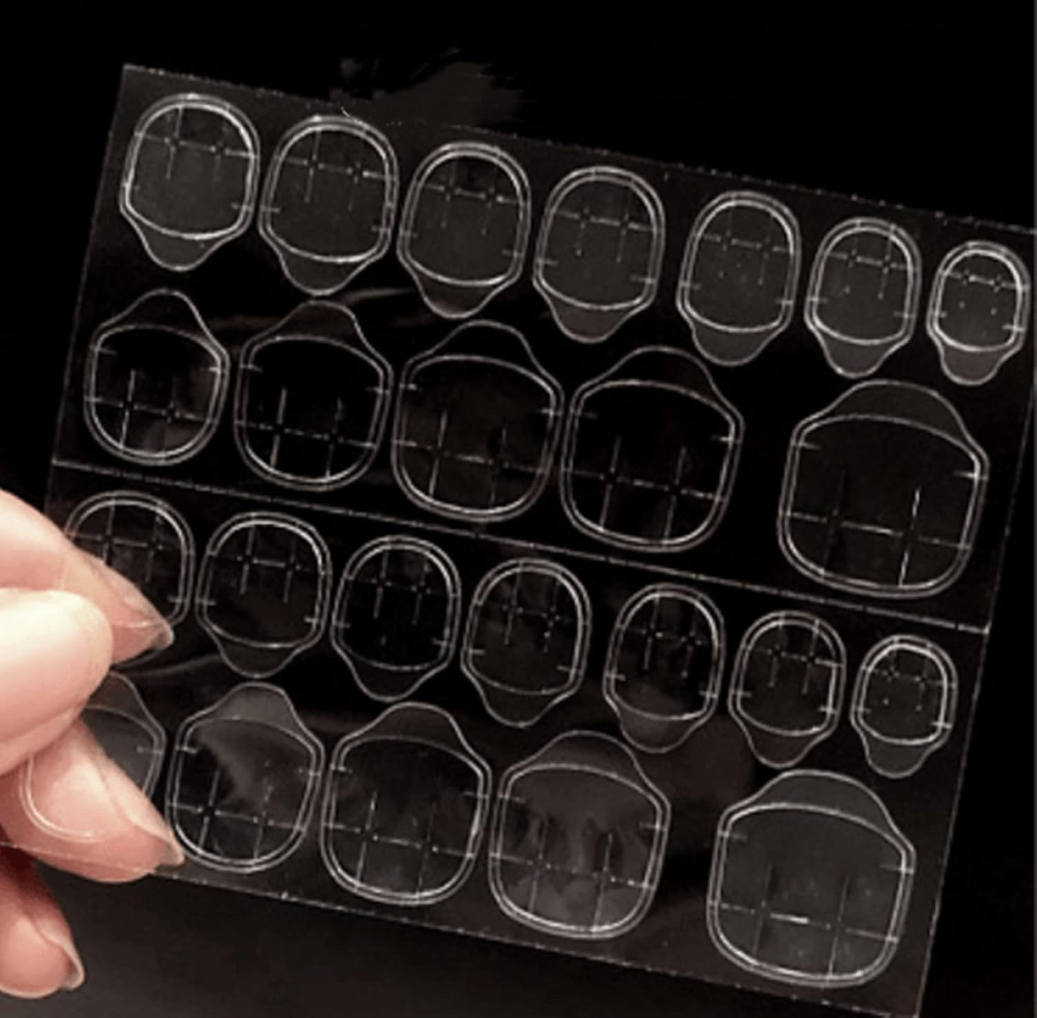 Matte Purple Jam Long Coffin Press on Nails | Full Set of 24 Nails | Reusable Nails | Fake Nails | Nail Art | Purple Nails | Stickers Tabs image number 3