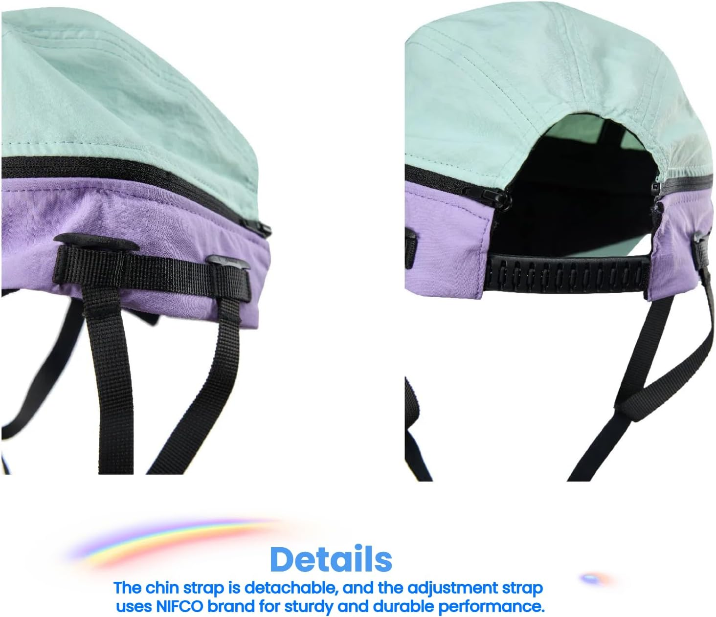 Vintage Sports Cap: Quick-Dry, Water-Repellent, & Detachable for Both Baseball & Sky Cap Styles - Perfect for Surfing, Paddleboarding, Kayaking, Swimming, Beach Activities, Hiking, Cycling, and More! image number 5