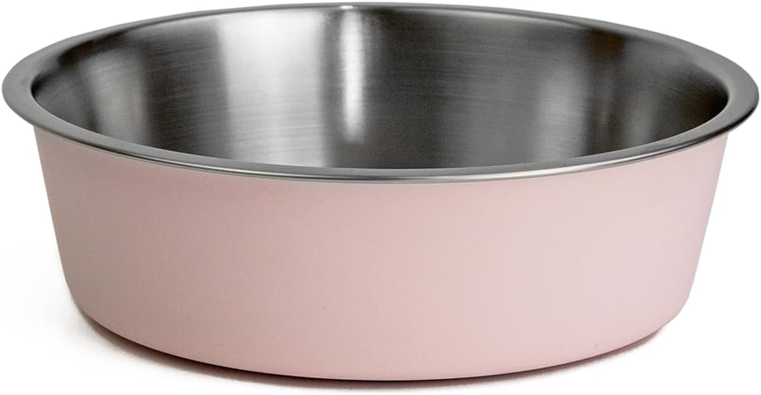 Wagtime Pink Stainless Steel Cat Bowl - Durable & Easy to Clean, Variety of Sizes, Non-Slip Base - Perfect for Food & Water, Ideal Pet Accessory image number 2