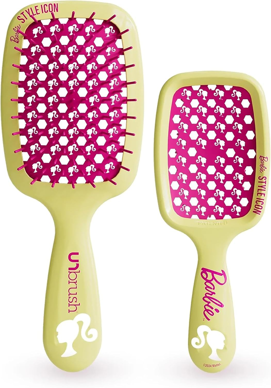 Unbrush Barbie Detangling Brush Duo - Shine Bright - Pink - Purple image number 4