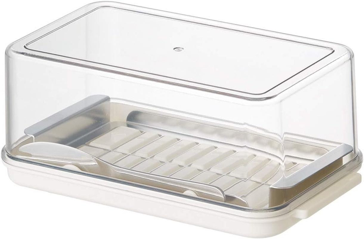 Skater BTG2DXNN-A Stainless Steel Cutter Type Butter Case, 7.1 Oz (200 G), Includes Exclusive Butter Knife, Made in Japan