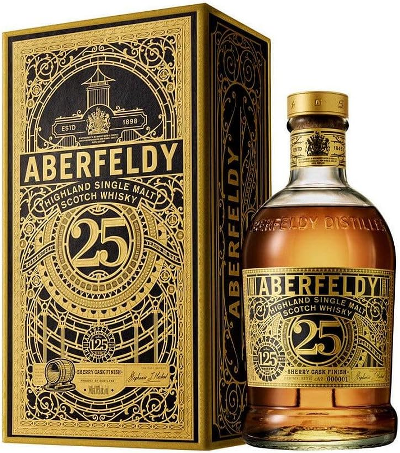 Aberfeldy 25 Year Old Sherry Cask Finish Single Malt Scotch