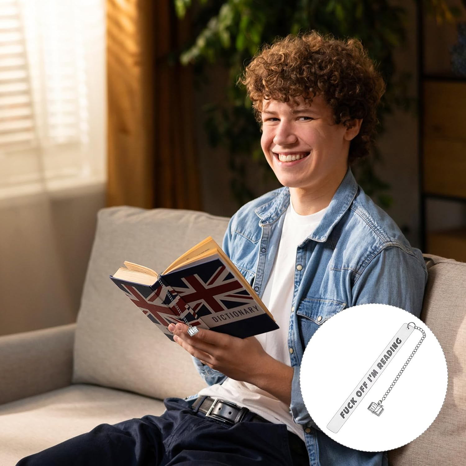 Rstigiker Metal Bookmark Gift for Women Men,Bookmark Gag Gifts as Graduation Gifts for Teenage Boys Girls Brother Sister Best Friend Humor Gifts Book Reader Birthday Gifts Book Accessories image number 1