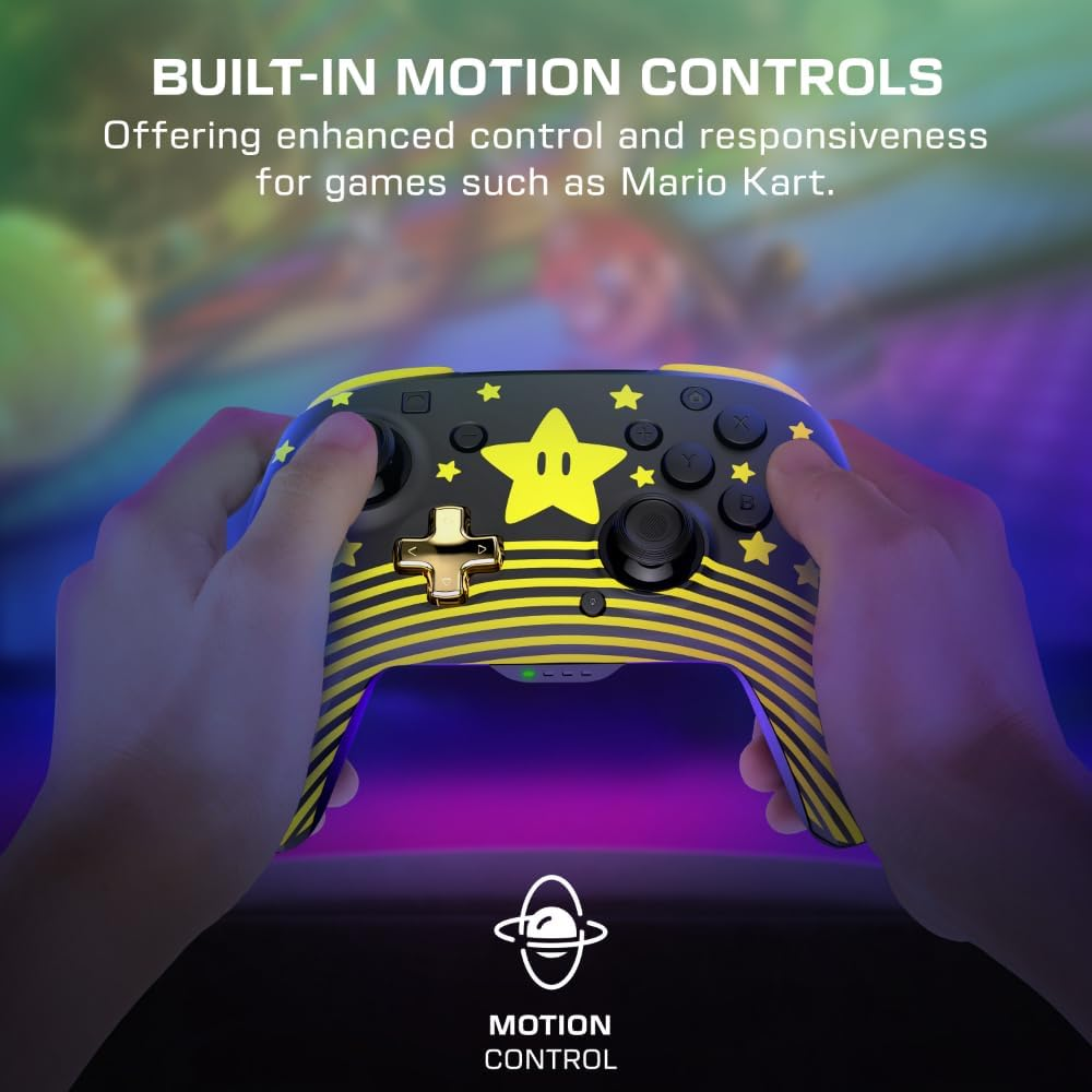 TB NSW Rematch Glow Wireless plus Controller - Super Star Mario image number 2