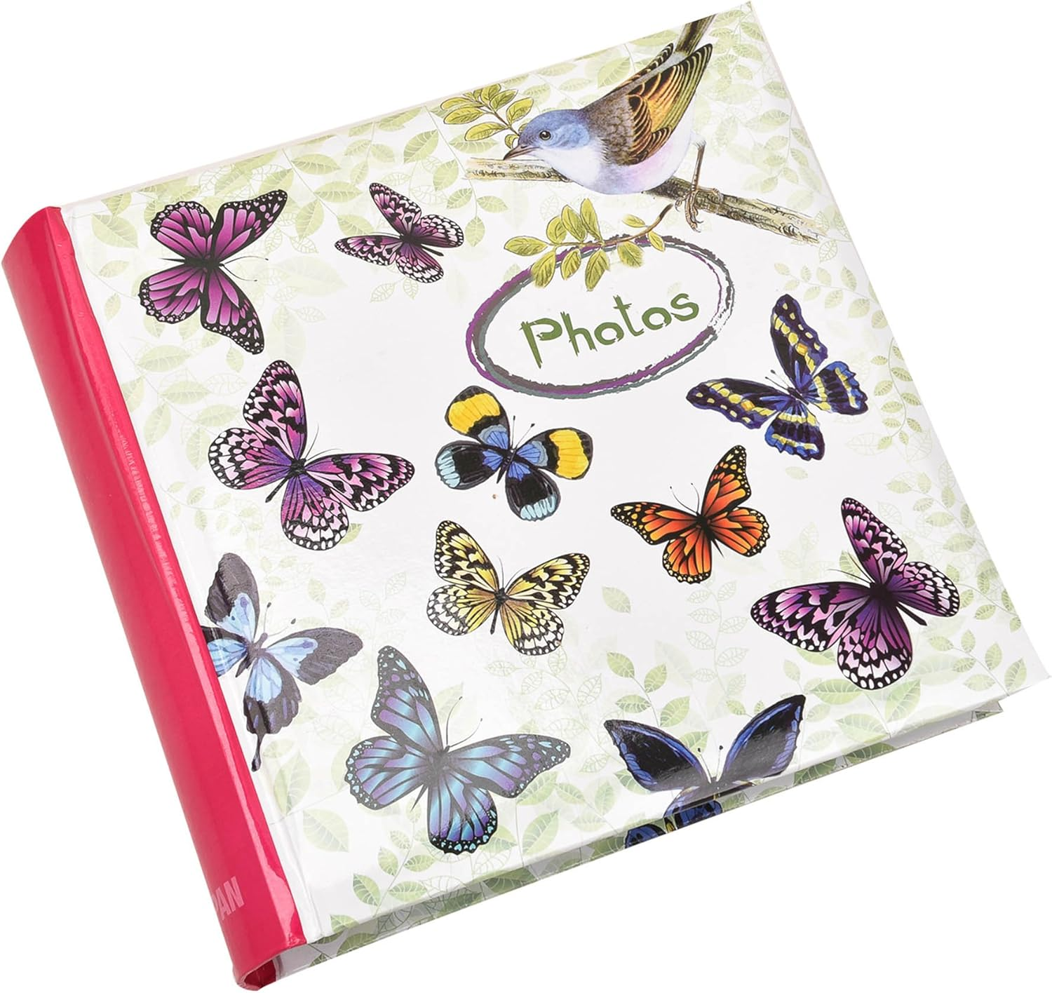 ARPAN Photo Slip in Case Memo Album for 200 of 4 X 6'' Pictures Bird, Vintage Butterfly, image number 4