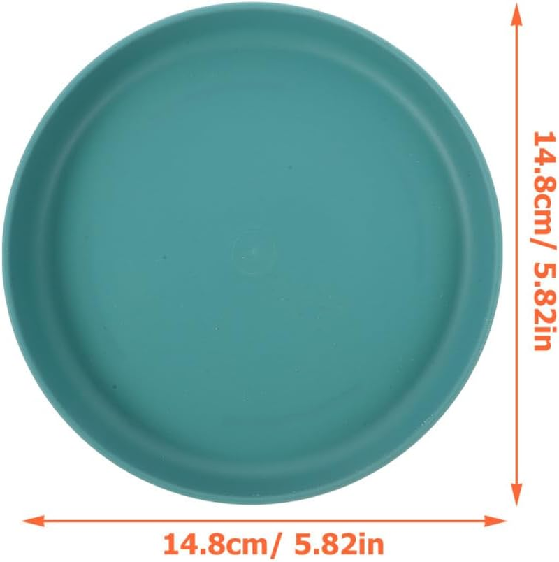 5Pcs Cat Bowls, Unbreakable Pet Feeding Dishes, Shallow Plates for Cats, Assorted Colors, Safe Food-Grade Material, 5.8 Inch Diameter image number 2