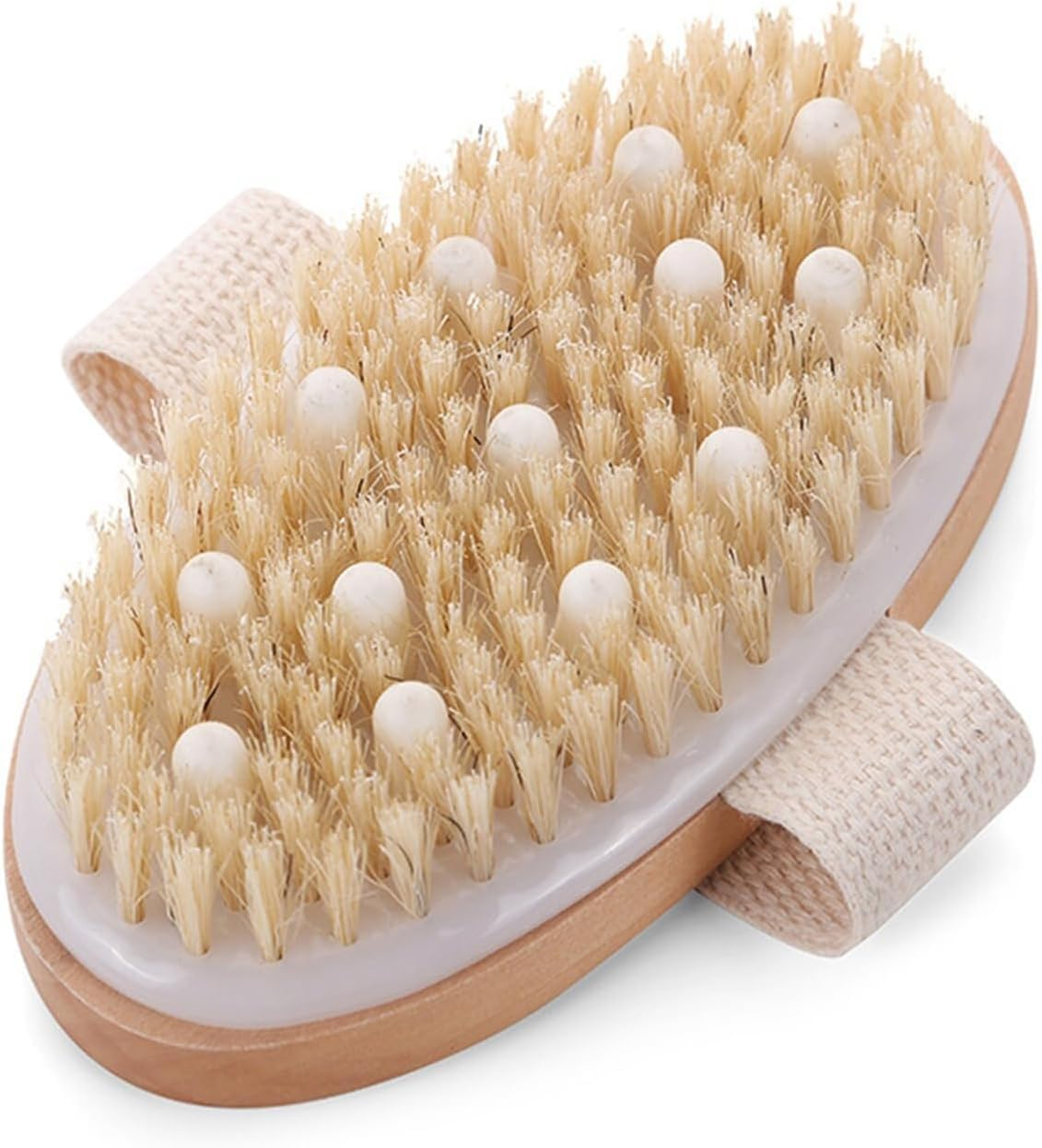 Dry Brushing Body Brush Set,Exfoliating Brushes with Massage Nodules for Back and Body,Boost Circulation,Remove Dead Skin,Improve Skin Texture,Lymphatic Drainage and Cellulite Treatment Body Brush image number 5