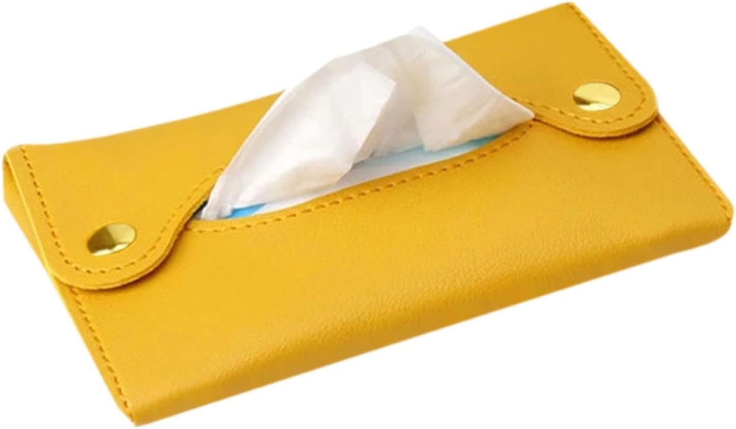 Tissue Holder | Reusable Paper Box Bag for Car, Home and Travel | Portable Organiser for Living Room, Bathroom, Travel | Durable and Practical for Daily Carry, I image number 6