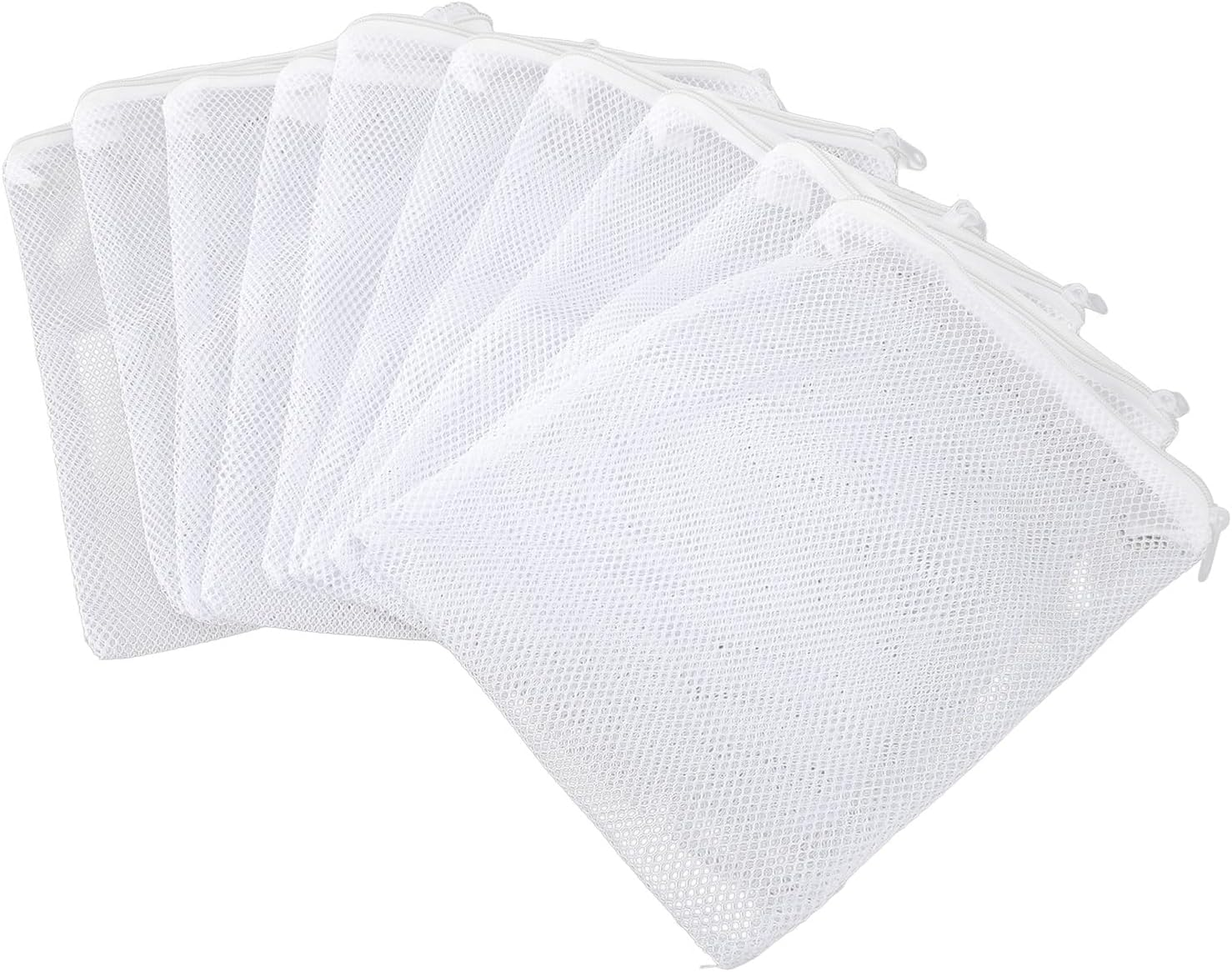 Aquarium Filter Media Bag, Large Mesh Hole Washable 10 Pieces Net Filter Bag for Tensile Peat Fiber image number 1