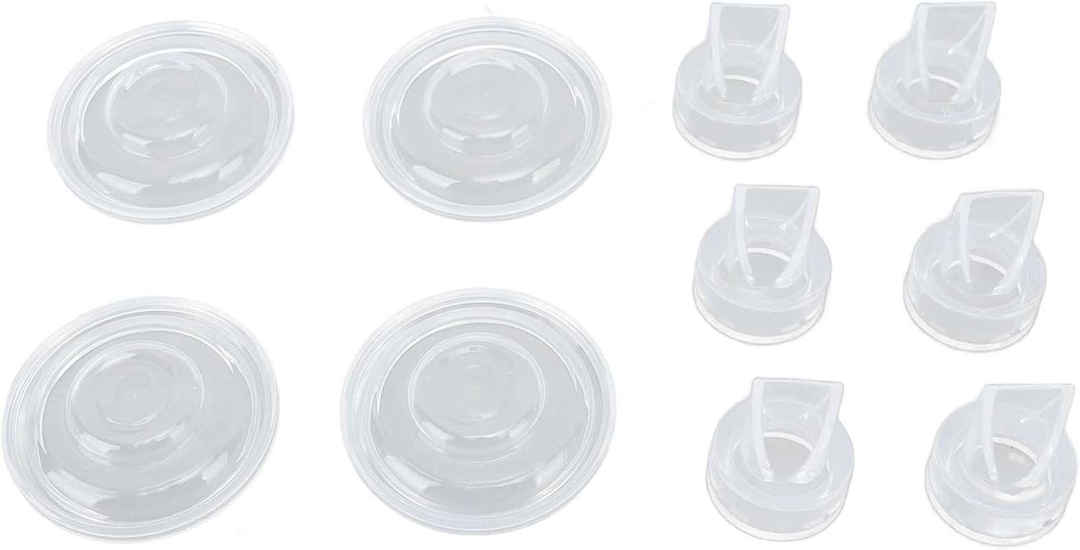 Duckbill Valves & Silicone Diaphragm for S9 S12 S9Pro S12Pro Wearable Breastpump, 6 Pack Silicone Duckbill Valve and 4 Pack Silicone Diaphragm, Replacement Parts image number 5