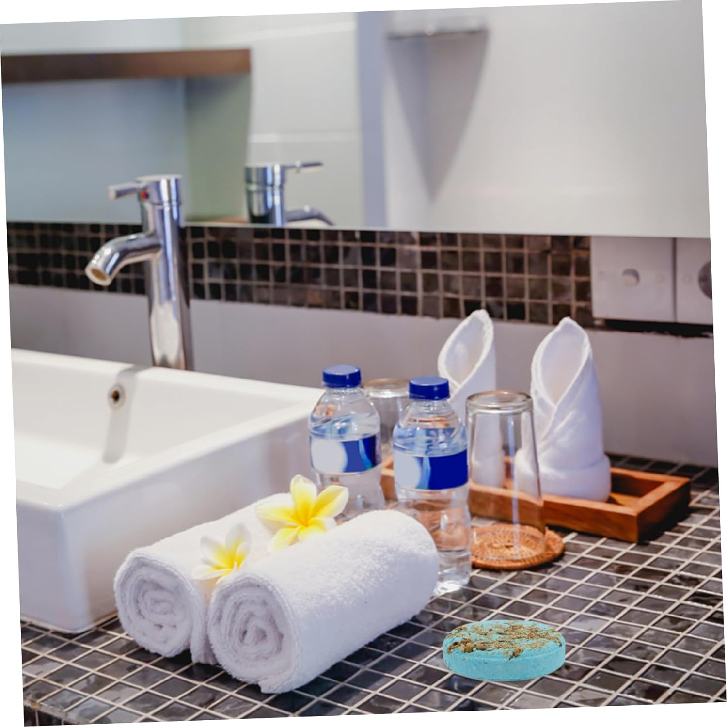 Baluue 6Pcs Shower Steamers Bath Aroma Sheets for Women 45G Each of Jasmine Mint Lavender Orange Ocean and Rose Aromatherapy Spa Gift Set for Relaxation and Self-Care image number 4