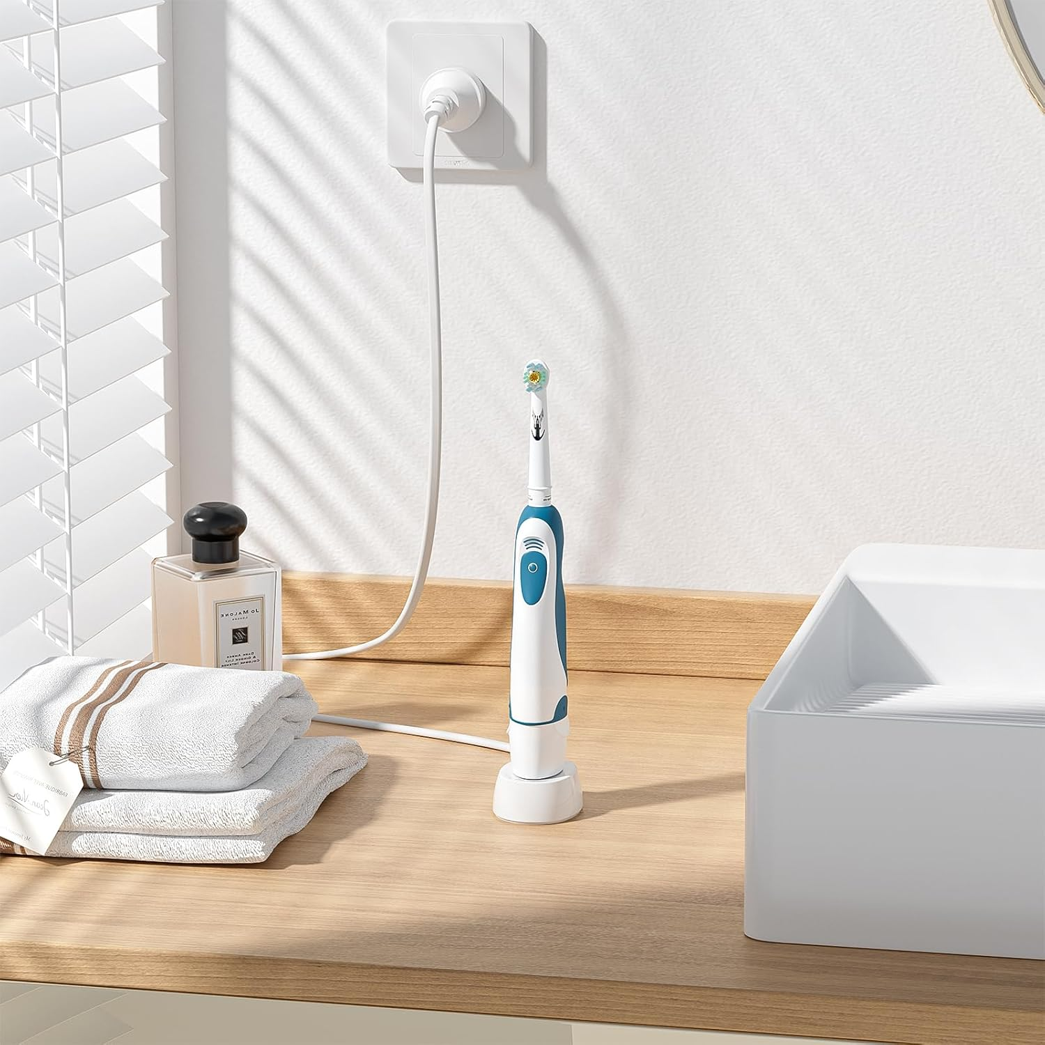 Meliya Electric Toothbrush Charger for Braun Oral-B 3757, Replacement Charger Compatible with Braun Oral-B Pro/Vitality/Smart/Genius/Io Series 6 (Oral-B 3757) image number 1