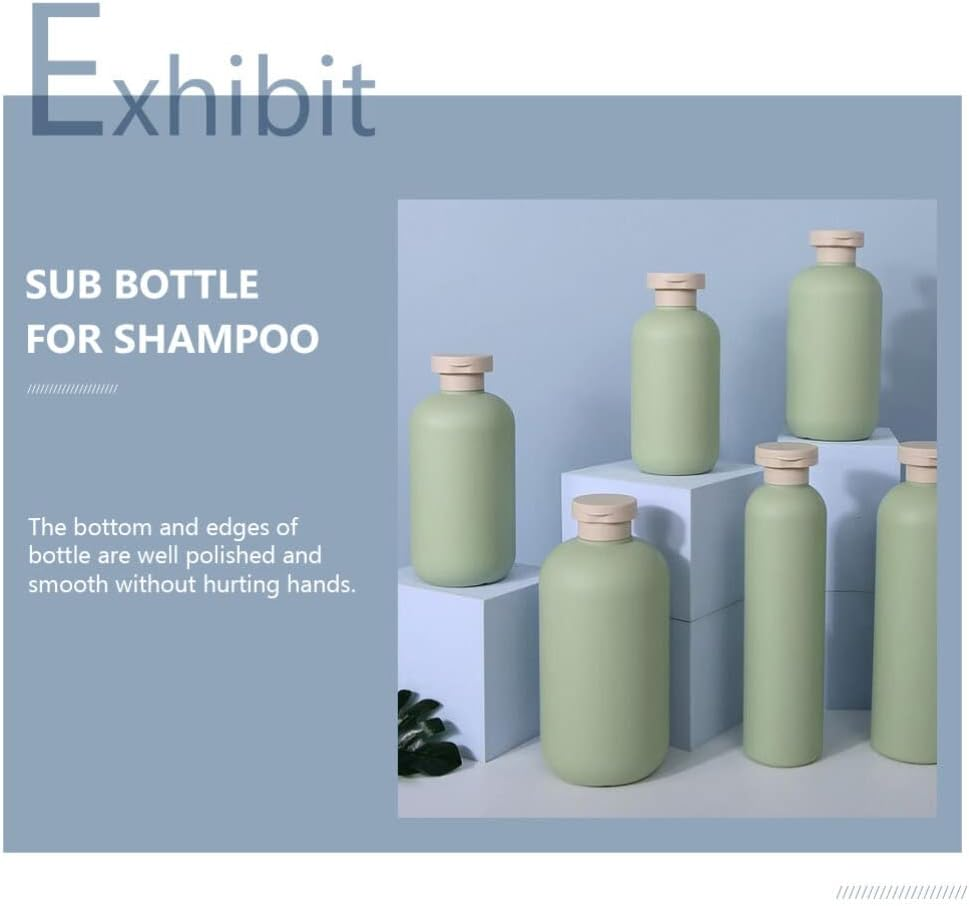 Kichvoe 5Pcs Refillable Shower Gel Dispenser Bottles Multipurpose Sub Containers for Shampoo Lotion Lightweight Compact Travel for Home Travel Use image number 6