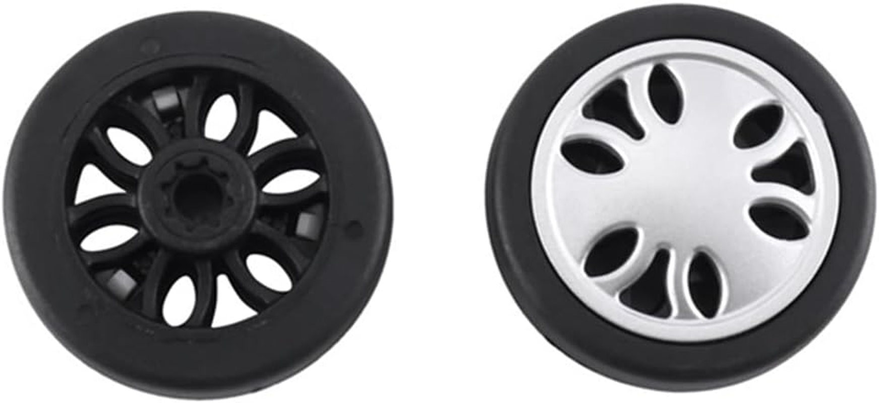 Peakloong Luggage Wheels Replacement Luggage Wheels Parts Environmentally Friendly Wheels 50Mm X 13Mm Kits Universal PU Luggage Repair 4 Pair