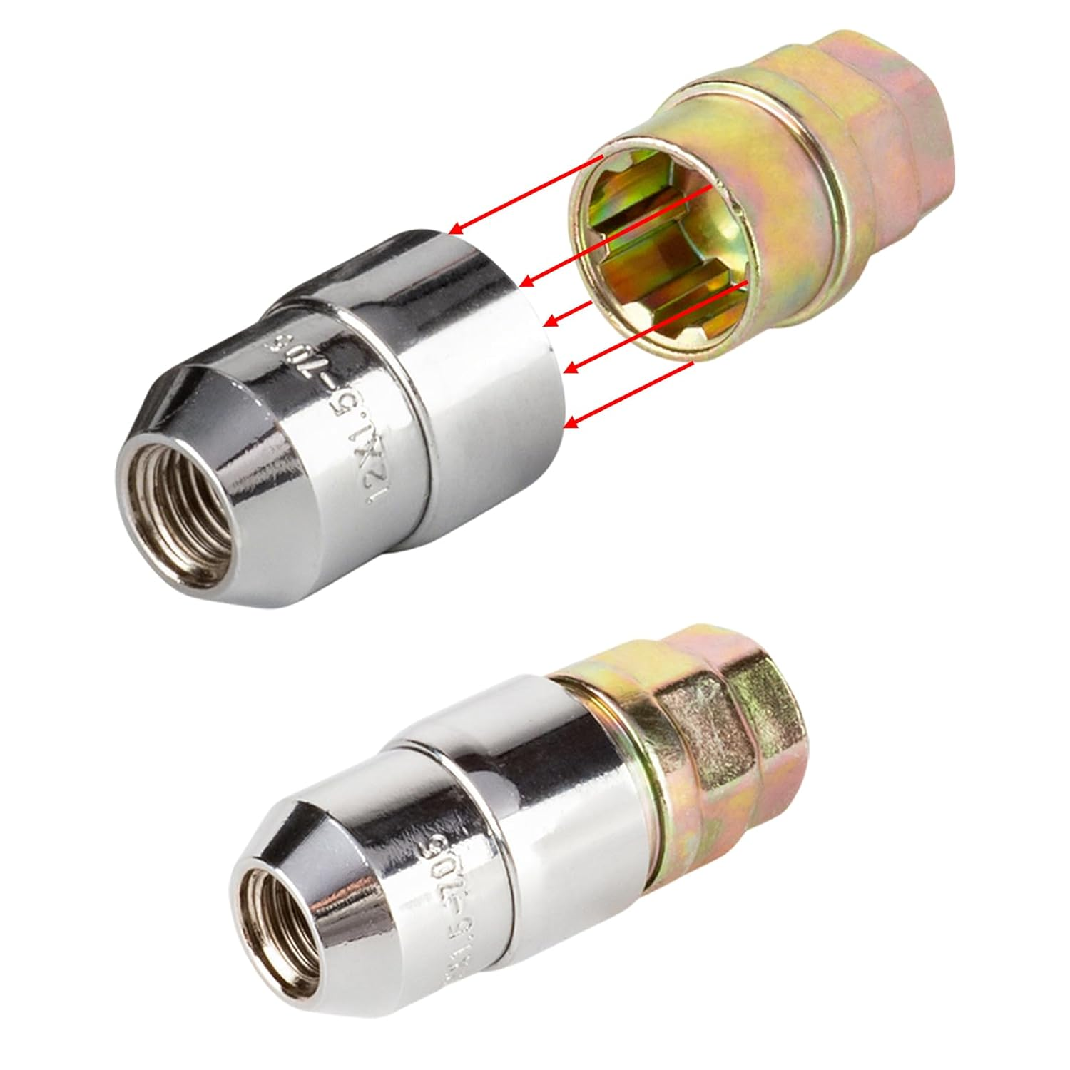 4Pcs M12X1.5 Wheel Nut Lug Alloy Steel anti Theft Security Lock Universal for Car image number 5