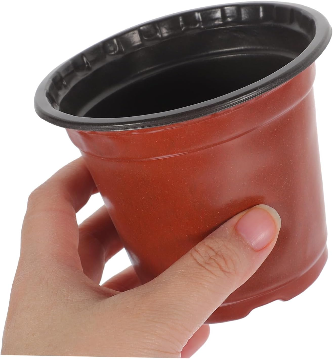 50Pcs Pots Lightweight Reusable Nursery Containers with Drainage Holes for Plants and Greenery for Use image number 2